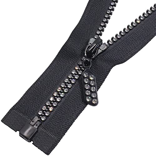 MebuZip #5 71,1 cm Strass-Reißverschluss Lightning Glänzend Trennung Diamant Reißverschlüsse Offenes Ende zum Nähen DIY Jacke Tasche Mantel Handwerk MebuZip #5 71,1 cm Strass-Reißverschluss Lightning Glänzend Trennung Diamant Reißverschlüsse Offenes Ende zum Nähen DIY Jacke Tasche Mantel Handwerk von MebuZip