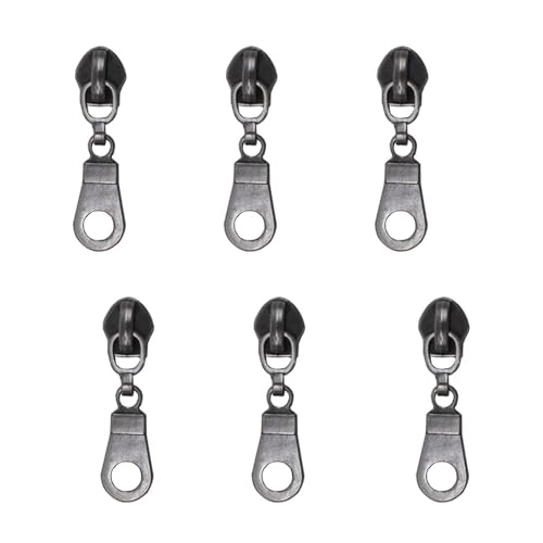 MebuZip 50 Stück Gunmetal Ziehe für #5 Nylon Coil Reißverschlüsse Gunmetal Zipper Slider für Gepäck, Geldbörsen, Taschen MebuZip 50 Stück Gunmetal Ziehe für #5 Nylon Coil Reißverschlüsse Gunmetal Zipper Slider für Gepäck, Geldbörsen, Taschen von MebuZip
