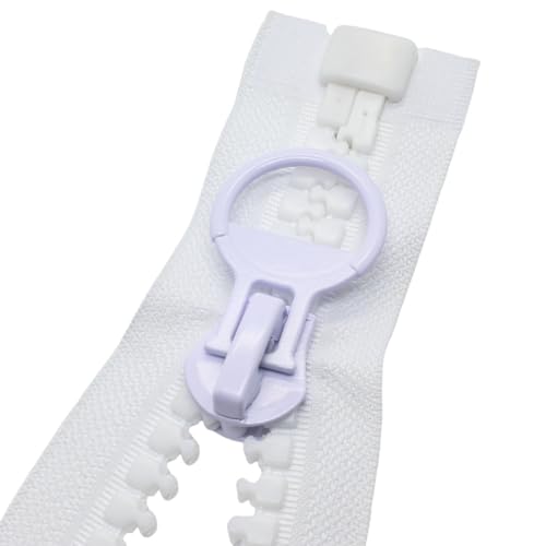 MebuZip 70 cm #20 Riesig Reißverschluss 14mm Super Groß Teilbar für Zelte Nähen Mäntel (Weiße) von MebuZip