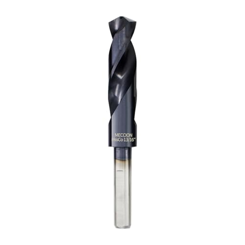 Meccion 13/16 Zoll Bohrer Titan-Aluminium-Nitrid beschichtet, M35 Kobalt-Hochgeschwindigkeitsstahl, reduzierter Schaft, Bohrer für Metall, Edelstahl, Gusseisen, Kupfer, Aluminium usw. Meccion 13/16 Zoll Bohrer Titan-Aluminium-Nitrid beschichtet, M35 Kobalt-Hochgeschwindigkeitsstahl, reduzierter Schaft, Bohrer für Metall, Edelstahl, Gusseisen, Kupfer, Aluminium usw. von Meccion