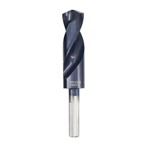 Meccion 2,5 cm Bohrer mit Titan-Aluminium-Nitrid beschichtet, M35 Kobalt-Hochgeschwindigkeitsstahl, reduzierter Schaft, Bohrer für Metall, Edelstahl, Gusseisen, Kupfer, Aluminium usw. Meccion 2,5 cm Bohrer mit Titan-Aluminium-Nitrid beschichtet, M35 Kobalt-Hochgeschwindigkeitsstahl, reduzierter Schaft, Bohrer für Metall, Edelstahl, Gusseisen, Kupfer, Aluminium usw. von Meccion