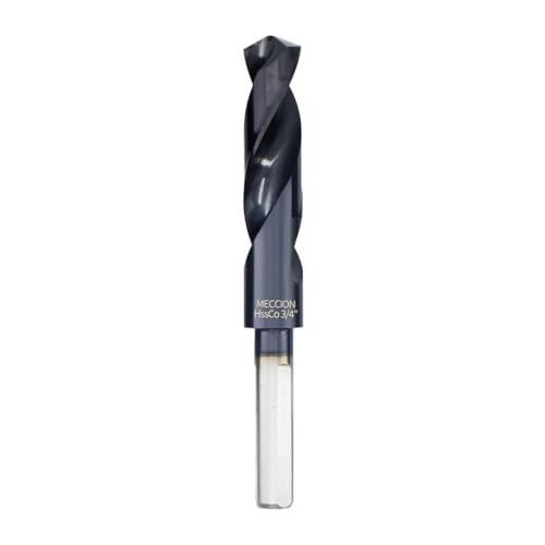 Meccion 3/4-Zoll-Bohrer, Titan-Aluminium-Nitrid-Beschichtung, M35 Kobalt-Hochgeschwindigkeitsstahl, reduzierter Schaft, Bohrer für Metall, Edelstahl, Gusseisen, Kupfer, Aluminium usw. Meccion 3/4-Zoll-Bohrer, Titan-Aluminium-Nitrid-Beschichtung, M35 Kobalt-Hochgeschwindigkeitsstahl, reduzierter Schaft, Bohrer für Metall, Edelstahl, Gusseisen, Kupfer, Aluminium usw. von Meccion