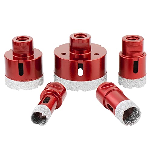 Meccion Diamant Lochsäge Bohrkrone M14 Set 20/25/35/50/68mm Winkelschleifer Diamantbohrkrone für Fliesen/Granit/Marmor/Porzellan/Glas/Keramik Meccion Diamant Lochsäge Bohrkrone M14 Set 20/25/35/50/68mm Winkelschleifer Diamantbohrkrone für Fliesen/Granit/Marmor/Porzellan/Glas/Keramik von Meccion