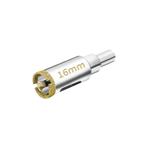 Meccion Diamant Lochsäge 16mm mit Zentrierbohrer Professionellen Diamant Kernlochbohrer für Glas, Fliesen, Porzellan, Keramik, Quarzit, Marmor von Meccion