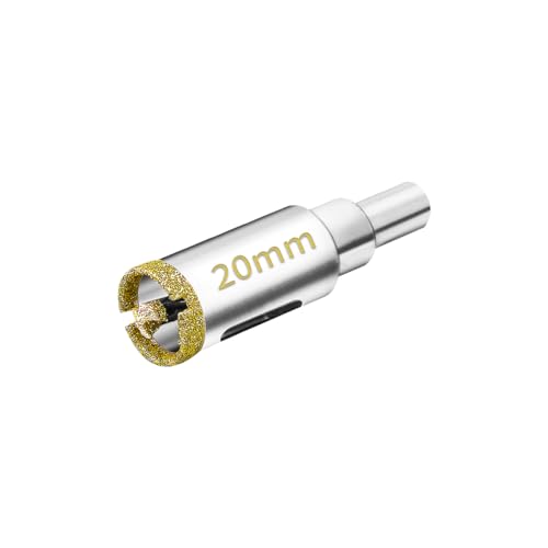 Meccion Diamant Lochsäge mit Zentrierbohrer 20mm Professionellen Diamant Kernlochbohrer für Glas, Fliesen, Porzellan, Keramik, Quarzit, Marmor Meccion Diamant Lochsäge mit Zentrierbohrer 20mm Professionellen Diamant Kernlochbohrer für Glas, Fliesen, Porzellan, Keramik, Quarzit, Marmor von Meccion