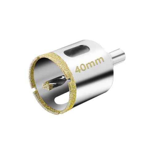 Meccion Diamant Lochsäge mit Zentrierbohrer 40mm Professionellen Diamant Kernlochbohrer für Glas, Fliesen, Porzellan, Keramik, Quarzit, Marmor Meccion Diamant Lochsäge mit Zentrierbohrer 40mm Professionellen Diamant Kernlochbohrer für Glas, Fliesen, Porzellan, Keramik, Quarzit, Marmor von Meccion