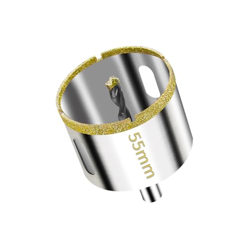 Meccion Diamant Lochsäge mit Zentrierbohrer 55mm Professionellen Diamant Kernlochbohrer für Glas, Fliesen, Porzellan, Keramik, Quarzit, Marmor Meccion Diamant Lochsäge mit Zentrierbohrer 55mm Professionellen Diamant Kernlochbohrer für Glas, Fliesen, Porzellan, Keramik, Quarzit, Marmor von Meccion