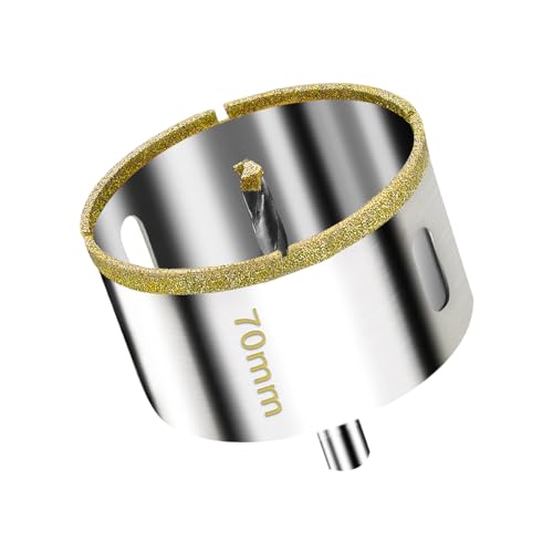 Meccion Diamant Lochsäge mit Zentrierbohrer 70mm Professionellen Diamant Kernlochbohrer für Glas, Fliesen, Porzellan, Keramik, Quarzit, Marmor Meccion Diamant Lochsäge mit Zentrierbohrer 70mm Professionellen Diamant Kernlochbohrer für Glas, Fliesen, Porzellan, Keramik, Quarzit, Marmor von Meccion