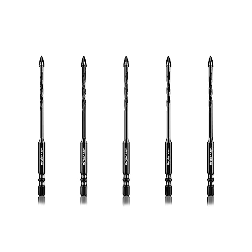 Meccion Fliesenbohrer 5tlg. 4mm Glasbohrer Professionell Kreuz Wolframkarbid Bohrer für Fliesen, Keramik, Mauerwerk, Glas, Kunststoff, Holz, Porzellan, Weichmetall Meccion Fliesenbohrer 5tlg. 4mm Glasbohrer Professionell Kreuz Wolframkarbid Bohrer für Fliesen, Keramik, Mauerwerk, Glas, Kunststoff, Holz, Porzellan, Weichmetall von Meccion