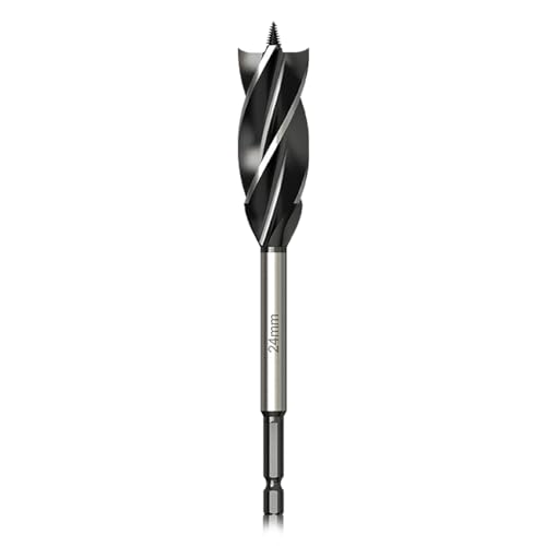 Meccion Professional Holzbohrer 24mm x 165mm Schneckenbohrer Selbstvorschub mit 1/4 Zoll Sechskantschaft Holzarbeiten Schlangenbohrer Meccion Professional Holzbohrer 24mm x 165mm Schneckenbohrer Selbstvorschub mit 1/4 Zoll Sechskantschaft Holzarbeiten Schlangenbohrer von Meccion