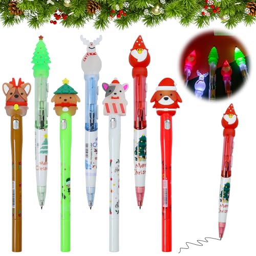 7 Stück Weihnachten Kugelschreiber, Füllfederhalter, Einziehbarer Füllfederhalter Rutschfeste, Druckkugelschreiber Schreibender Füllfederhalter, Weihnachten Kleinigkeiten für Schreiben Schule Büro 7 Stück Weihnachten Kugelschreiber, Füllfederhalter, Einziehbarer Füllfederhalter Rutschfeste, Druckkugelschreiber Schreibender Füllfederhalter, Weihnachten Kleinigkeiten für Schreiben Schule Büro von Mecctuck