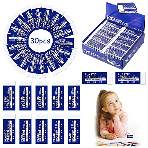 30 Stück Radiergummi, Radiergummis, Radiergummi Kinder, Radierer, Radiergummi Set, Mini Radiergummi, 2B Radiergummi, Weich Radierer, Eraser, Klassischer Radiergummi für Schule Skizzen Gemälden Künsten 30 Stück Radiergummi, Radiergummis, Radiergummi Kinder, Radierer, Radiergummi Set, Mini Radiergummi, 2B Radiergummi, Weich Radierer, Eraser, Klassischer Radiergummi für Schule Skizzen Gemälden Künsten von Mecctuck