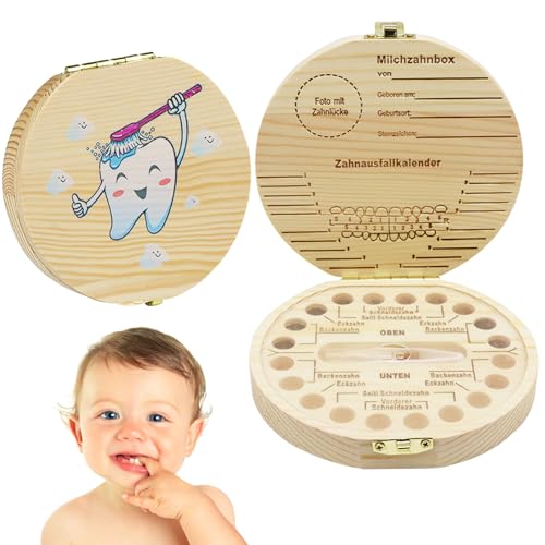 Zahnbox Holz, Zahndose, Milchzahndose, Zahnschachtel, Milchzahnbox, Zahndose Milchzähne Jungen Mädchen, Zahnbox für Milchzähne, Milchzahndose Jungen Mädchen, Baby Geschenke zur Geburt Mädchen Junge Zahnbox Holz, Zahndose, Milchzahndose, Zahnschachtel, Milchzahnbox, Zahndose Milchzähne Jungen Mädchen, Zahnbox für Milchzähne, Milchzahndose Jungen Mädchen, Baby Geschenke zur Geburt Mädchen Junge von Mecctuck