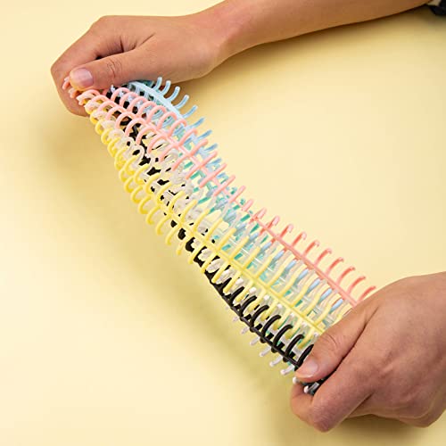 Kunststoffbindungsringe 30 Loch Lösche Blattbindemittel Kämme für DIY Paper Notebook Office School Lieferungen schwarz 10pcs (10pcs) von MechKit