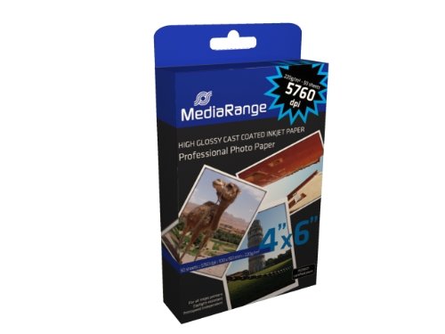 100 (2x 50) Blatt hochglanz Fotopapier 10x15 220g/m² von MediaRange