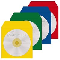 MediaRange 1er CD-/DVD-Hüllen Papier farbsortiert, 100 St. von MediaRange