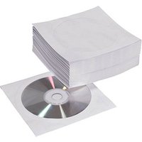 MediaRange 1er CD-/DVD-Hüllen Papiertaschen weiß, 50 St. von MediaRange