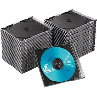 MediaRange 1er CD-/DVD-Hüllen Slim Cases transparent, 50 St. von MediaRange