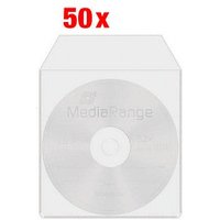 MediaRange 1er CD-/DVD-Hüllen transparent, 50 St. von MediaRange