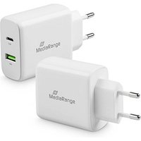 MediaRange 43W USB A/USB C Quick Charge Ladeadapter weiß, 43 Watt von MediaRange