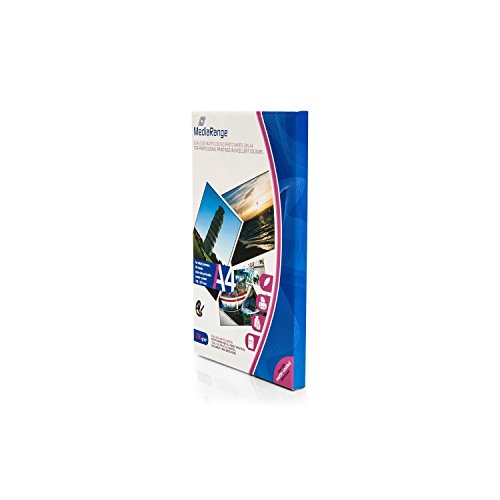 MediaRange DIN A4 Fotopapier für Tintenstrahldrucker, beidseitig matt, 250g, 50 Blatt MediaRange DIN A4 Fotopapier für Tintenstrahldrucker, beidseitig matt, 250g, 50 Blatt von MediaRange