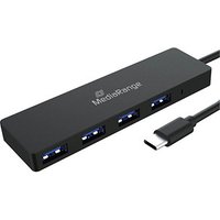 MediaRange USB-Hub MRCS508 4-fach schwarz von MediaRange