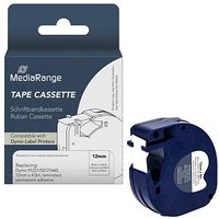 MediaRange Schriftband LetraTag MRDY91221, 12 mm schwarz auf weiß von MediaRange