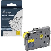 MediaRange Schriftband MRBTZ631, 12 mm schwarz auf gelb von MediaRange