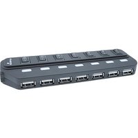 MediaRange USB-Hub 7-fach schwarz von MediaRange