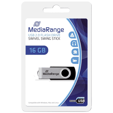 MediaRange USB Speicherstick 2.0 - 16 GB. von MediaRange