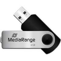 MediaRange USB-Stick schwarz, silber 32 GB von MediaRange