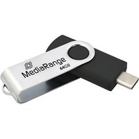MediaRange USB-Stick schwarz, silber 64 GB MediaRange USB-Stick schwarz, silber 64 GB von MediaRange