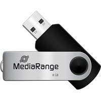 MediaRange USB-Stick schwarz, silber 8 GB von MediaRange