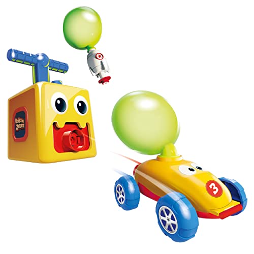 Mediashop Balloon Zoom - Ballon Auto Spielzeug für Kinder ab 3 Jahren - inkl. Auto- und Raketenmodus - leuchtet im Dunkeln von Mediashop