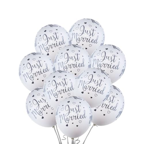 Just Married Hochzeit Deko Luftballons Mr Mrs Verlobung Weiß Silber Just Married Hochzeit Deko Luftballons Mr Mrs Verlobung Weiß Silber von Medical ID Me