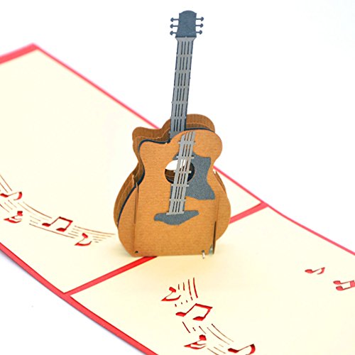 Medigy 3D POP UP Grußkarte Handgemacht Segen Papier Klappkarten Business Geschenkkarte Glückwunschkarten,Gitarre Medigy 3D POP UP Grußkarte Handgemacht Segen Papier Klappkarten Business Geschenkkarte Glückwunschkarten,Gitarre von Medigy