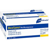 Meditrade® Mull-Kompressen BeeSana® 1006 weiß 7,5 x 7,5 cm, 100 St. von Meditrade®