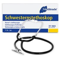 Meditrade® Schwesternstethoskop schwarz, silber von Meditrade®