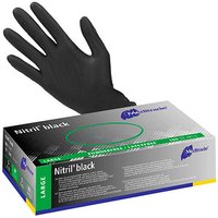 Meditrade® unisex Einmalhandschuhe Nitril® black schwarz Größe L, 100 St. von Meditrade®