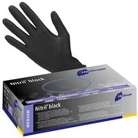 Meditrade® unisex Einmalhandschuhe Nitril® black schwarz Größe M, 100 St. von Meditrade®