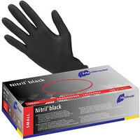 Meditrade® unisex Einmalhandschuhe Nitril® black schwarz Größe S, 100 St. von Meditrade®