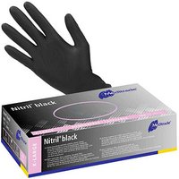 Meditrade® unisex Einmalhandschuhe Nitril® black schwarz Größe XL 100 St. von Meditrade®