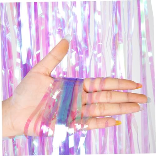 Mednkoku Schillernder Lametta, 39x79 Funkelnde Schillern, die auffällige Wiederverwendbare Metallic-Streamer für Kinderparty, Geburtstage und Ereignisse, lila, schillernde Streamer leuchten Mednkoku Schillernder Lametta, 39x79 Funkelnde Schillern, die auffällige Wiederverwendbare Metallic-Streamer für Kinderparty, Geburtstage und Ereignisse, lila, schillernde Streamer leuchten von Mednkoku