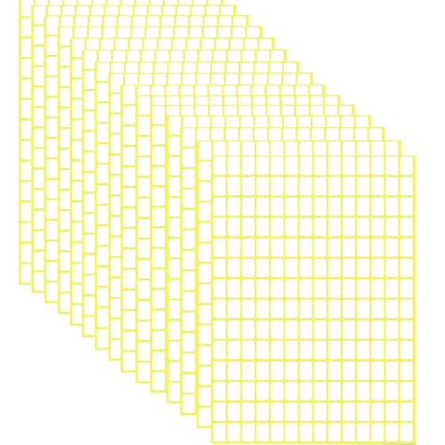 Meekye 2940 Stück Etiketten Selbstklebend, 13 x 9 mm Aufkleber zum Beschriften, Universal Klebeetiketten zum Preisschilder, Adress, Haushalt, Tiefkühl Büro Küche und Marmelade Etiketten von Meekye