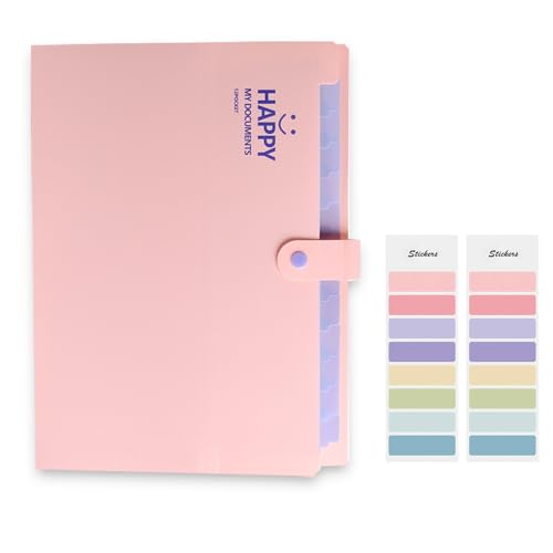Meekye Fächermappe A4 mit 12 Fächern und 16 Stück Etikette, Dokumentenmappe A4 Ordnungsmappe Mappen Ordnersystem, Document Organizer Für Zuhause, Büro, Schule, Belege Und Auf Reisen Rosa Meekye Fächermappe A4 mit 12 Fächern und 16 Stück Etikette, Dokumentenmappe A4 Ordnungsmappe Mappen Ordnersystem, Document Organizer Für Zuhause, Büro, Schule, Belege Und Auf Reisen Rosa von Meekye