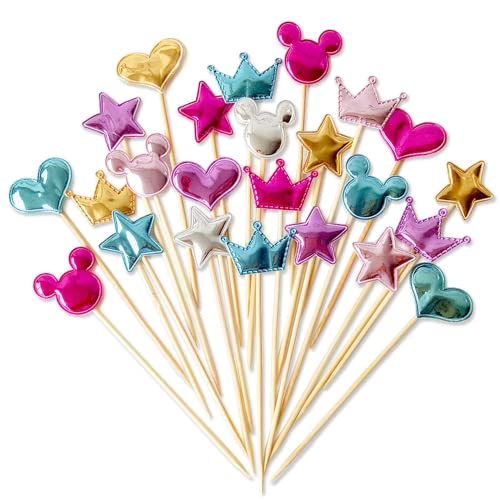 Cake Toppers,Tasse Kuchen Toppers Zahnstocher Flaggen 40 Stück Kuchen Cupcake Topper für Kinder Baby Party Geburtstag Party Kuchen Dekoration Cake Toppers,Tasse Kuchen Toppers Zahnstocher Flaggen 40 Stück Kuchen Cupcake Topper für Kinder Baby Party Geburtstag Party Kuchen Dekoration von Meet-shop