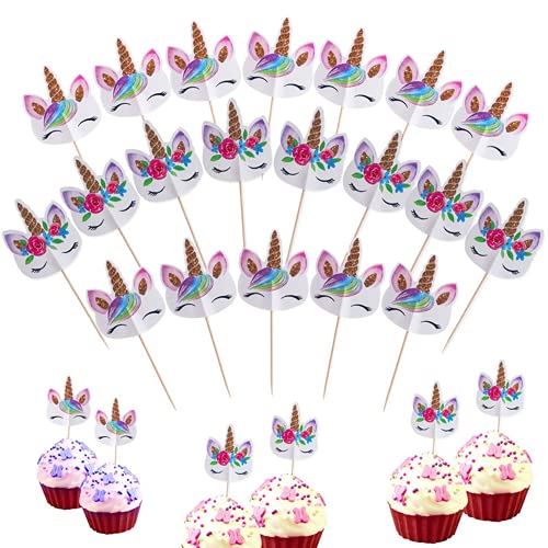 Meet-shop Cake Toppers,Einhorn Tasse Kuchen Toppers 24 Stück Kuchen Cupcake Topper für Kinder Party Geburtstag Party Kuchen Dekoration Meet-shop Cake Toppers,Einhorn Tasse Kuchen Toppers 24 Stück Kuchen Cupcake Topper für Kinder Party Geburtstag Party Kuchen Dekoration von Meet-shop