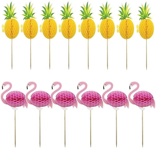 Meet-shop Flamingo Ananas Kuchen Topper,Hawaii Cake Picks 50 Stück 3D Cocktail Dekoration Getränk für Hawaiian Luau Sommer Geburtstag Party Kuchen Essen Dekoration Supplies Meet-shop Flamingo Ananas Kuchen Topper,Hawaii Cake Picks 50 Stück 3D Cocktail Dekoration Getränk für Hawaiian Luau Sommer Geburtstag Party Kuchen Essen Dekoration Supplies von Meet-shop