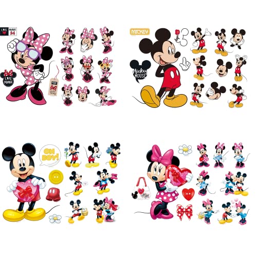 Wandtattoo Mickey Mouse Wandaufkleber Mickey und Minnie Wandsticker Mickey Maus Wandsticker Kinderzimmer Micky Mouse Aufkleber Wanddeko Wandtattoos Mickey Mouse von Meet-shop