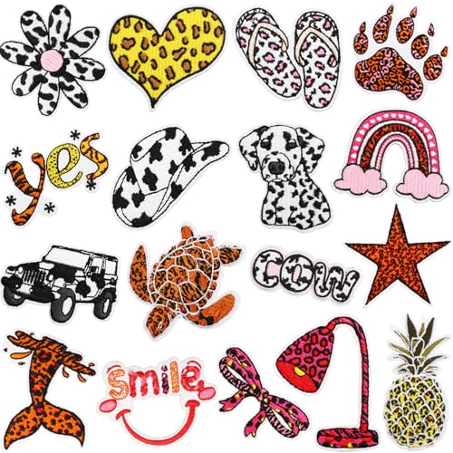 Meetlight Leoparden-Patches zum Aufbügeln für Kinder, bestickte Sprenkel, Aufkleber, Applikation für Rucksäcke, Jeans, Jacken, DIY Handwerk Meetlight Leoparden-Patches zum Aufbügeln für Kinder, bestickte Sprenkel, Aufkleber, Applikation für Rucksäcke, Jeans, Jacken, DIY Handwerk von Meetlight